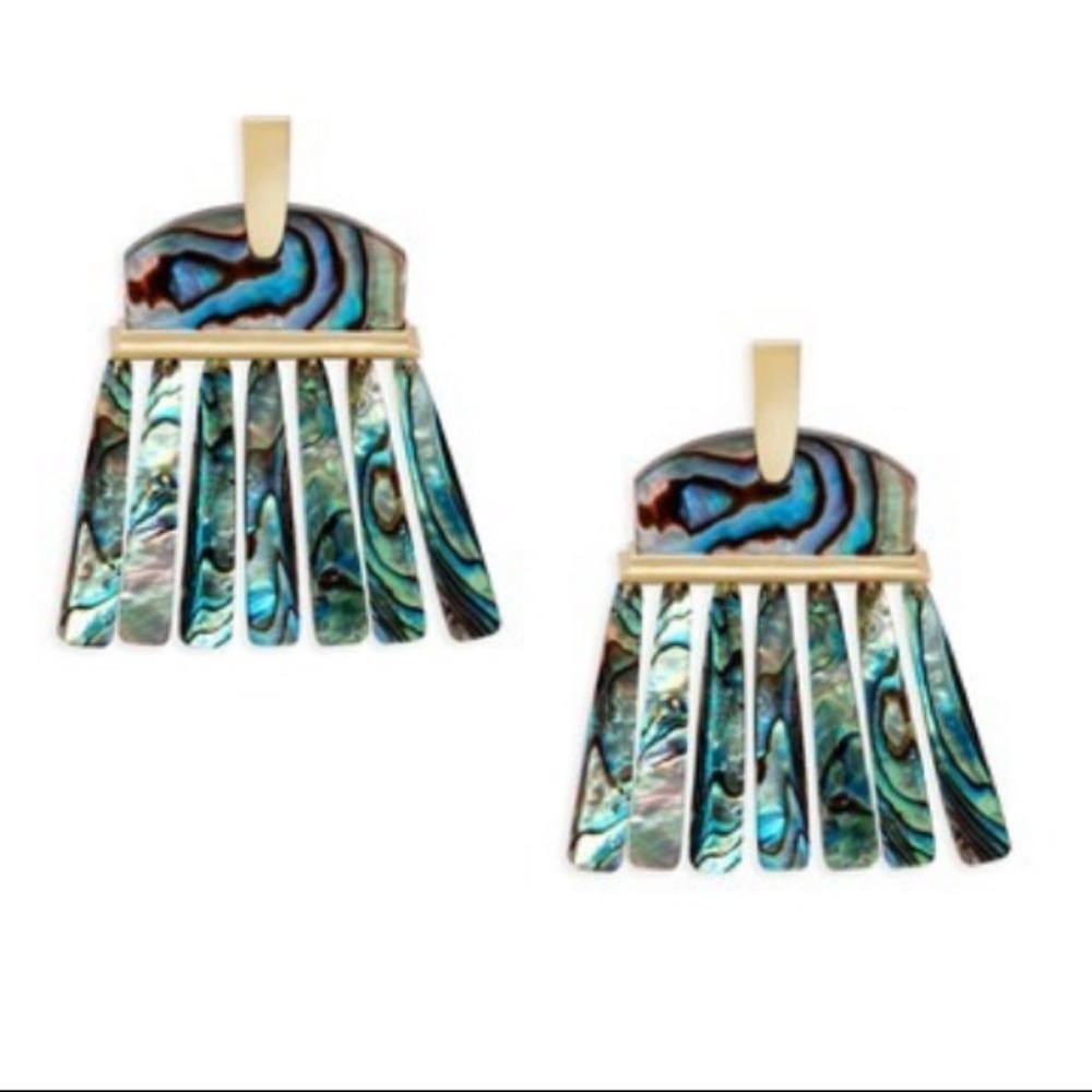 Nwt Layne Statement Earrings-Abalone Shell - image 2